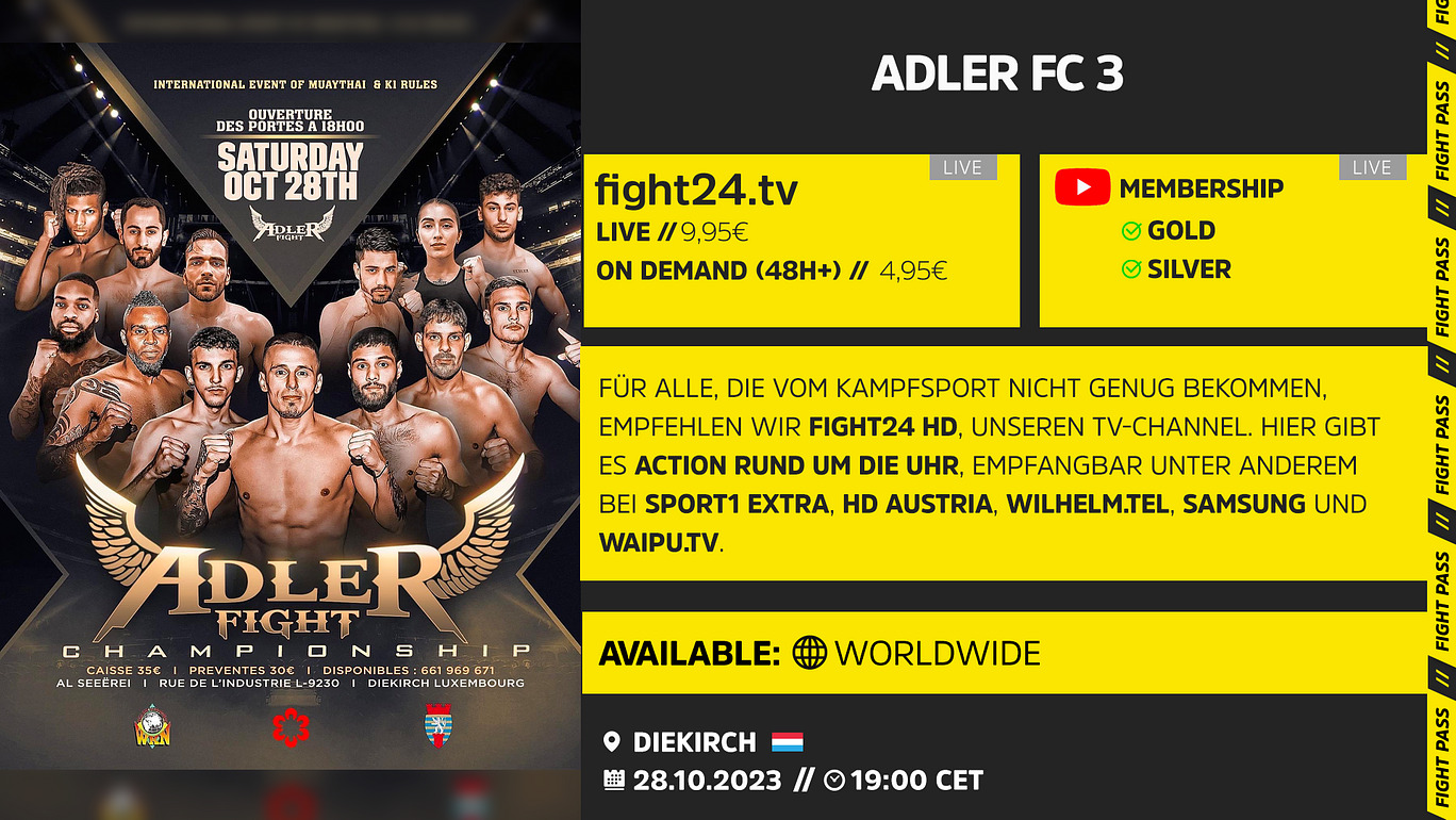 Adler FC 3 Livestream