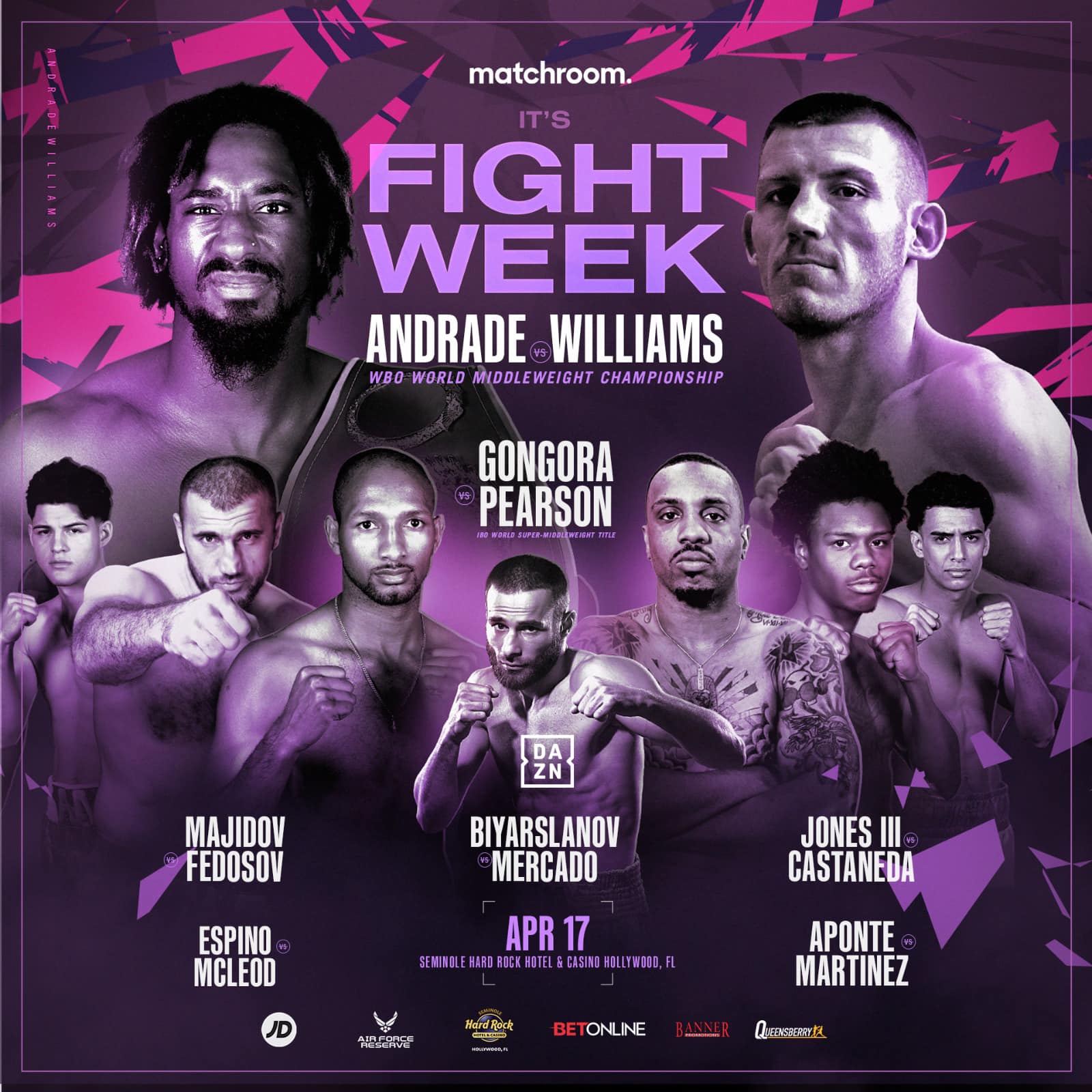 Andrade vs Williams Matchroom Boxing