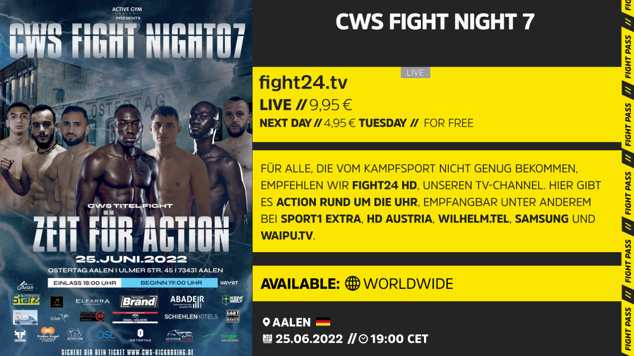 CWS Fight Night 7