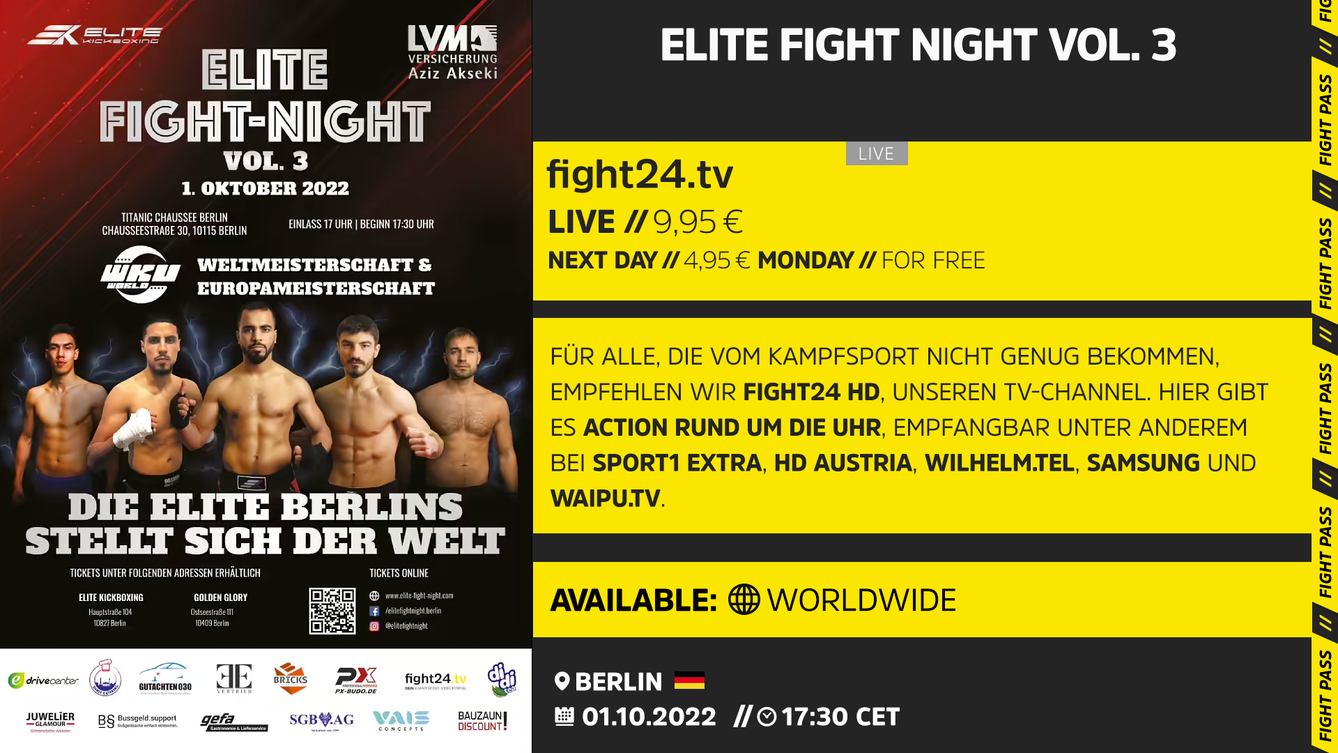 Elite Fight Night Vol. 3 Livestream