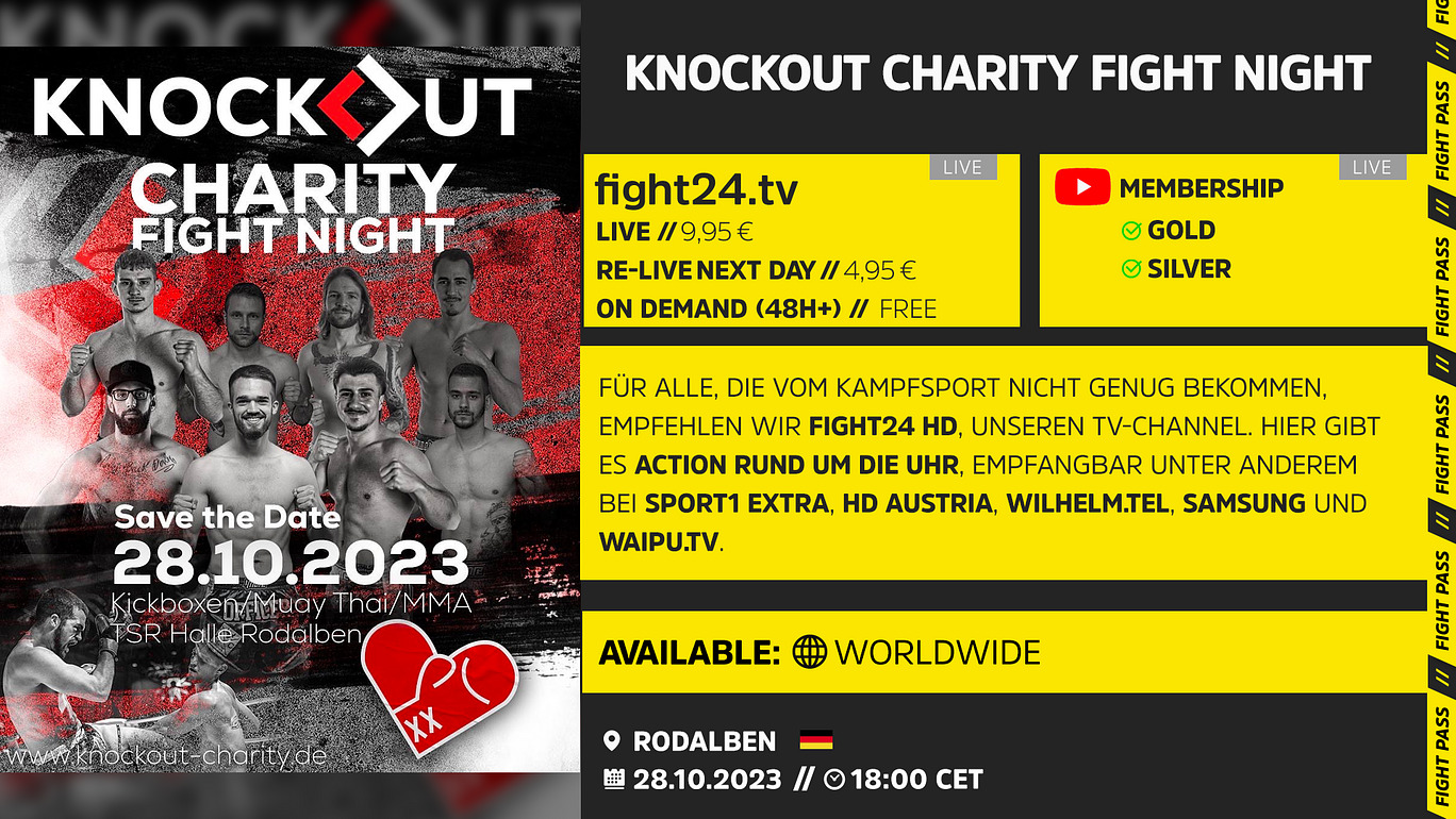 Knockout - Charity Fight Night 28.10.2023