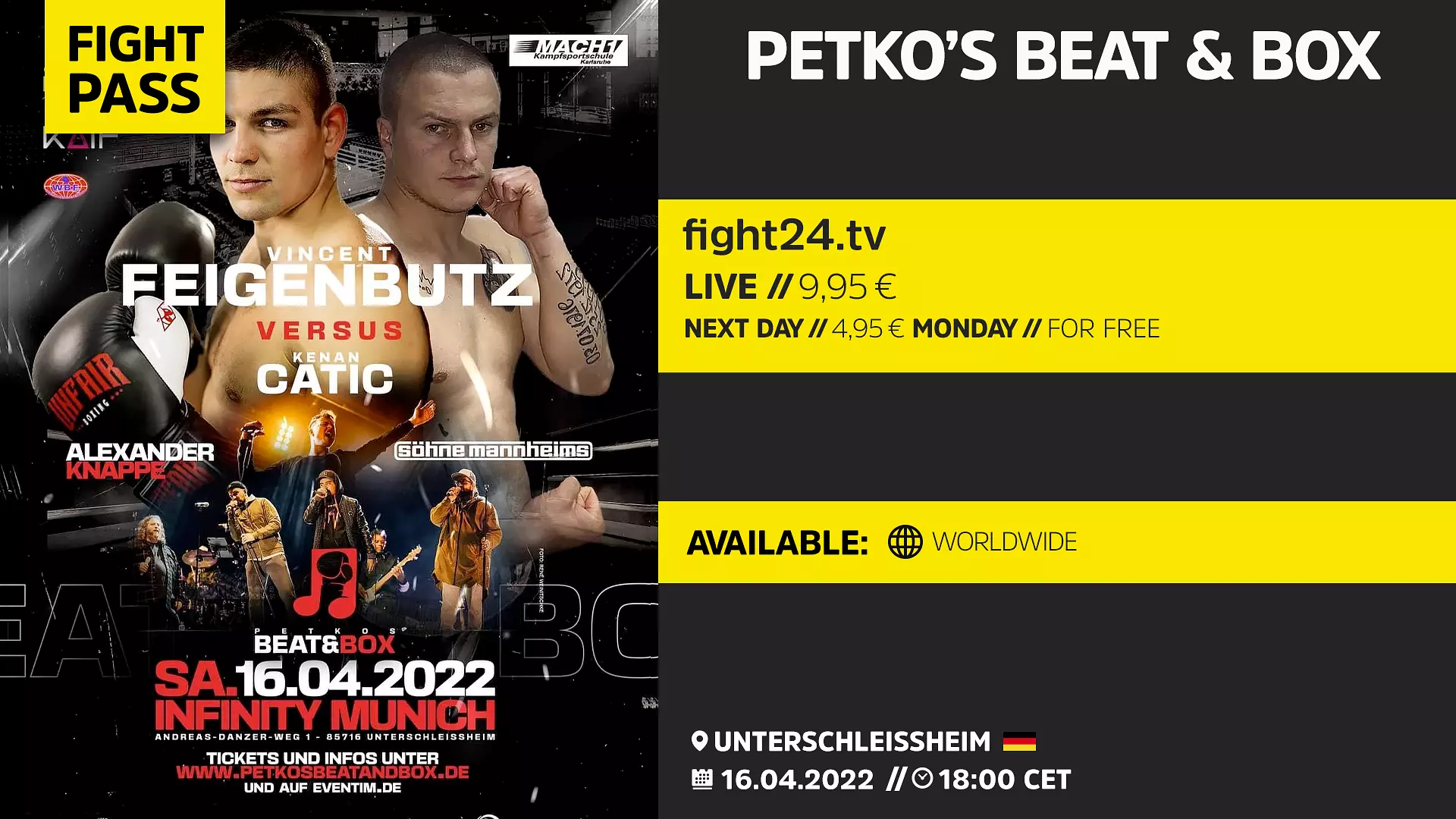 Petkos Beat & Box - Sohne Mannheims & Alexander Knappe LIVE