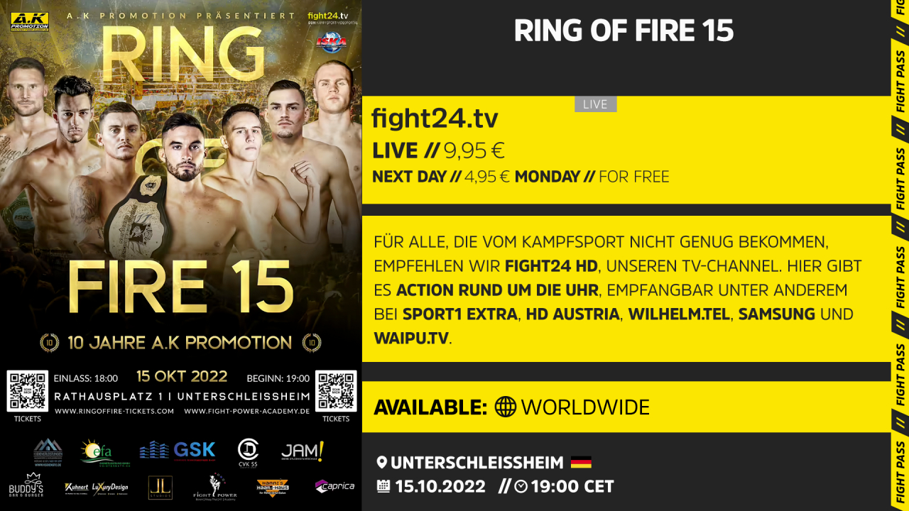 Ring of Fire 15 livestream