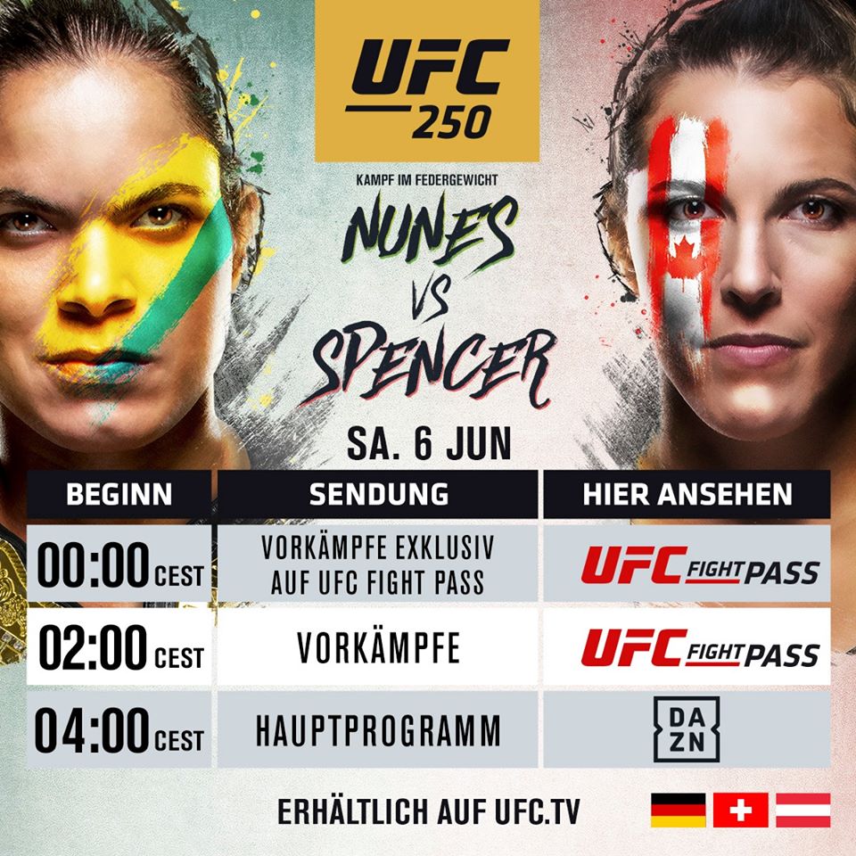 UFC 250 – Nunes vs Spencer DAZN