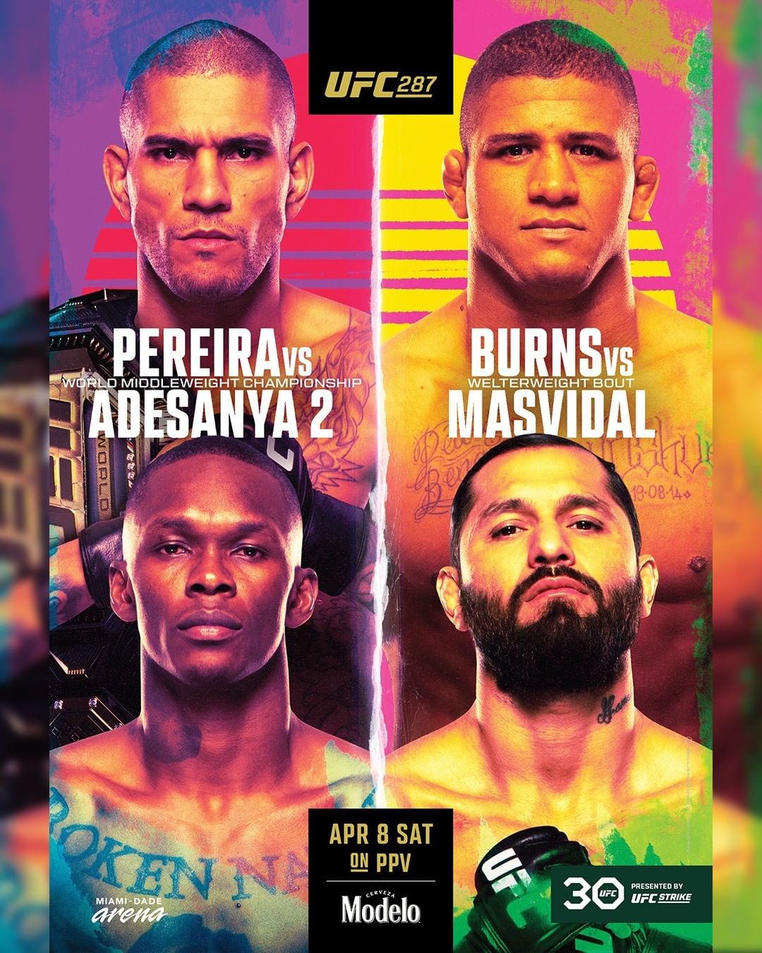 UFC 287 Pereira Vs Adesanya 2 08 04 23 Www fightevents de