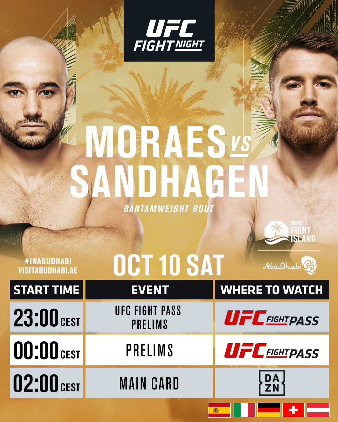 Moraes vs Sandhagen Livestream