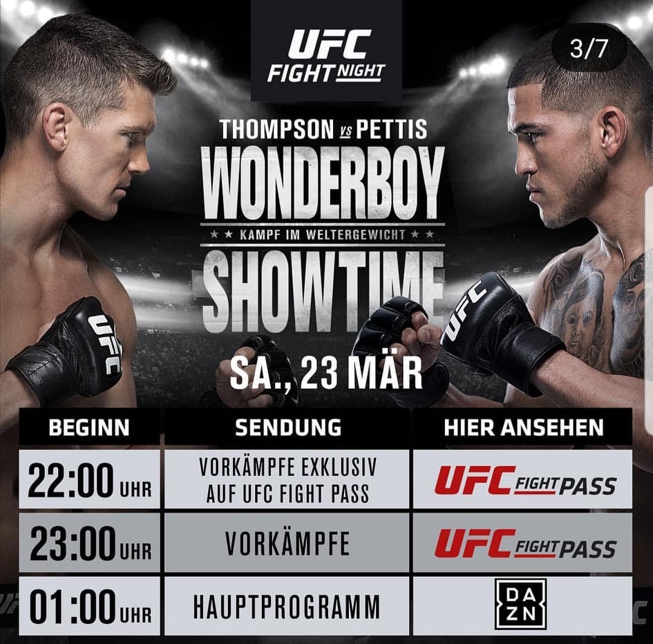 UFC Fight Night Thompson vs Pettis FIGHTEVENTS.DE