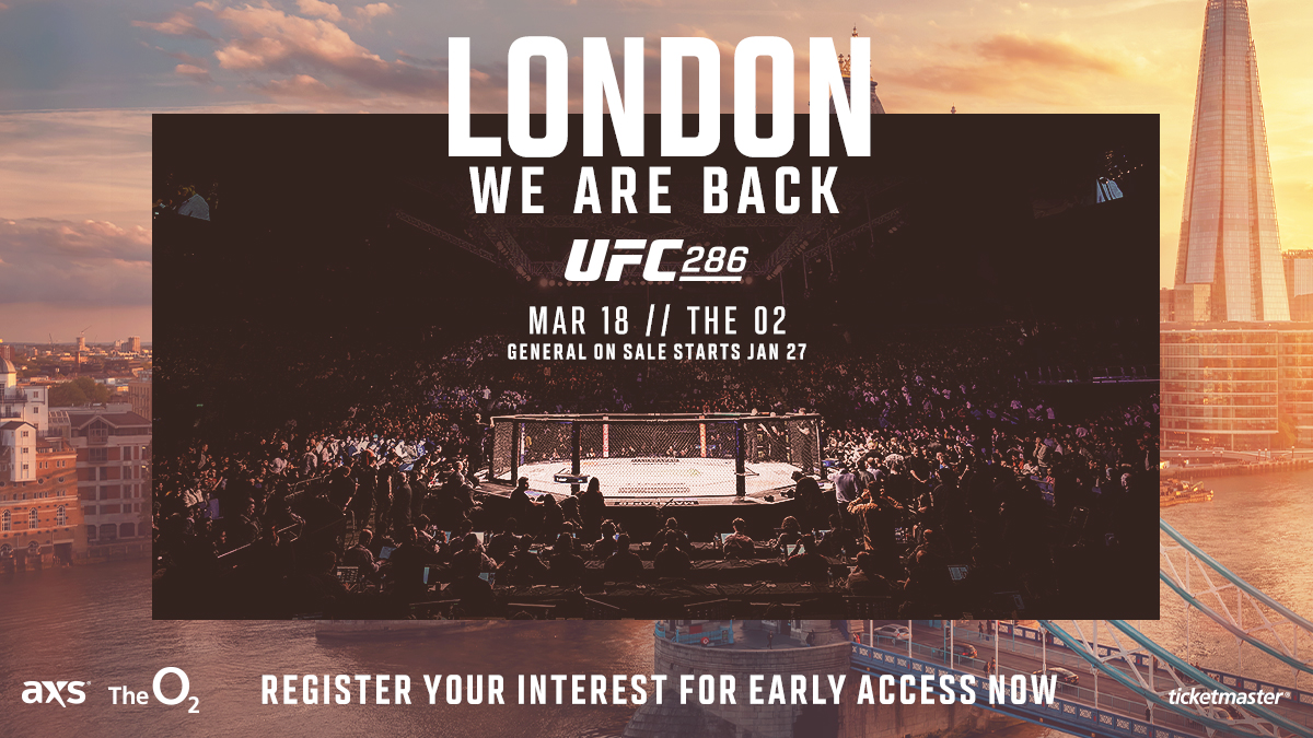 UFC London 2023 Tickets