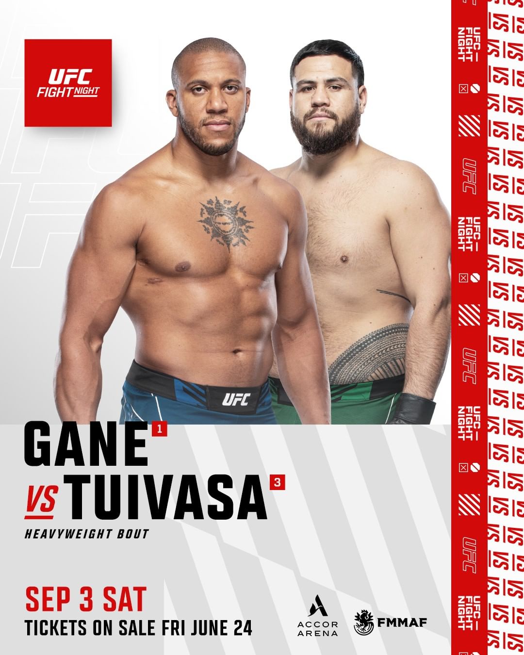 UFC Paris - Gane vs Tuivasa