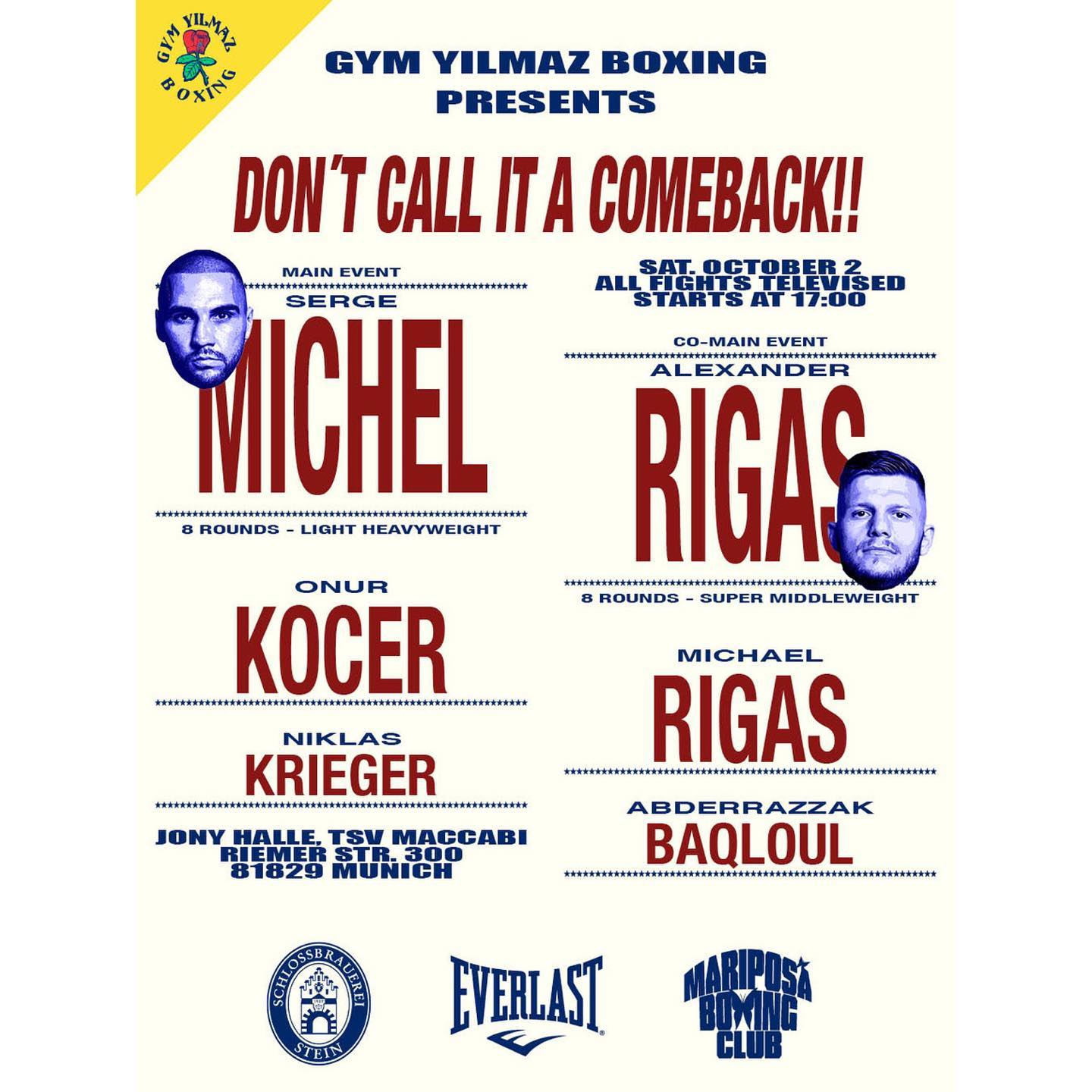 Yilmaz Boxing - Dont Call it a Comback